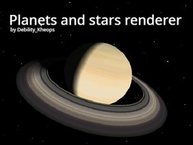 3D planets and stars renderer 1.0