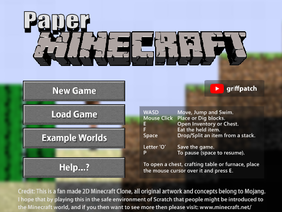 Paper Minecraft v11.7 (Minecraft 2D)