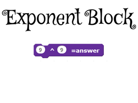 Exponent Block