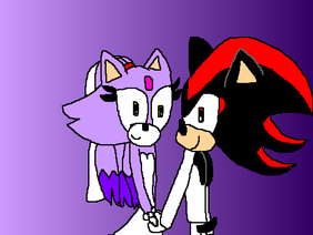 Shadow, the groom, and Blaze, the bride