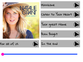 Natalie Grant music player