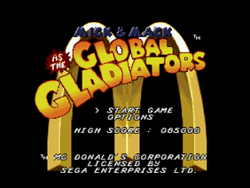 Menu Music - Mick & Mack Global Gladiators