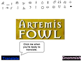 Artemis Fowl: Gnommish → English