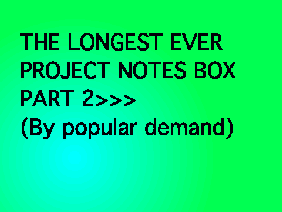 The longest ever Project Notes Box part 2