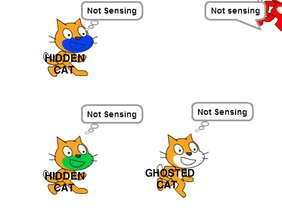 Test of sensing HIDDEN and GHOSTED sprites