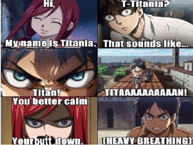 Fairy Tail and Attack on Titan Crossover
