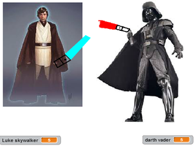 Lukeskywalker V.S. Darth Vader