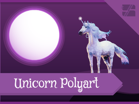 ✬ Unicorn Polyart