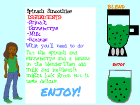 Cooking Chanel(scratch cooking)recipes.(spinach smoothies)