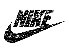 Nike Logo Scribble art