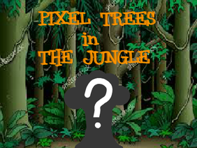Stickmanan flying with Pixel Trees in The Jungle