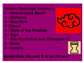 Naruto Openings Volume 2