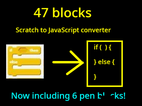 Scratch to Javascript converter (47 blocks)