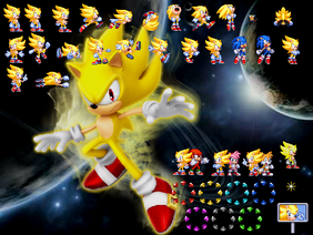 Modern Super Sonic Sprites