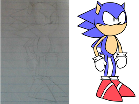 I Drew a Sonic