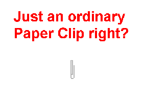 Cool trick to do with a paper clip