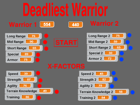 Deadliest Warrior Simulation Engine