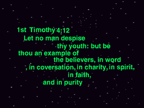 1st Timothy 4:12