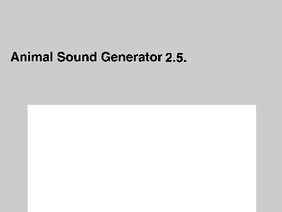 Animal Sound Generator 2.5.