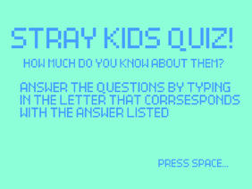 Stray Kids Quiz #1