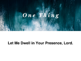  One Thing- Hillsong Worship
