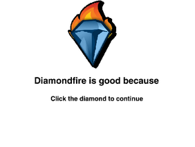 DiamondFire ad not sponsored