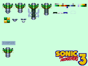 Sonic 3 Bowling Pin / Self D-Struct Sprites