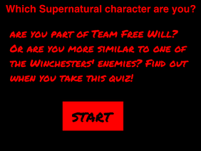 Which Supernatural character are you?