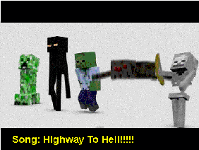 Minecraft AMV- ACDC  Highway To Hell!!!