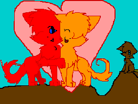 Re-entree for Firestar and Sandstorm “I love him, not you” coloring contest entree by jedimaster