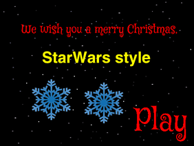 We wish you a merry Christmas, StarWars style