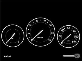 1964 Porsche 356 speedometer