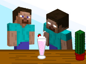 Herobrine Drinks Steve's Milkshake!!!