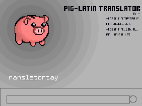 Pig-Latin Translator
