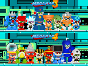 Mega Man Vector Robot Masters for S3.0 Part 2 - NES MM3 & NES MM4