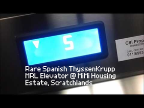 Rare Spanish ThyssenKrupp MRL Elevator @ MiMi Housing Estate, Scratchlands