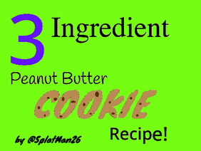 3 Ingredient PB Cookie Recipe
