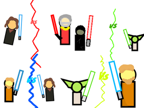lightsabers fights