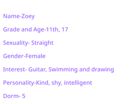 Zoey- Lakewood Academy rp bio