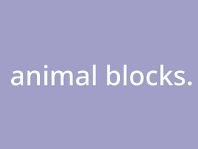 animal blocks.