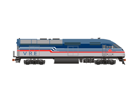 Virginia Railway Express MP36PH-C3 and Bi-level coaches