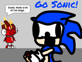 Add yourself watching Sonic at a Chili Dog eating Contest