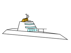 Yacht drawing