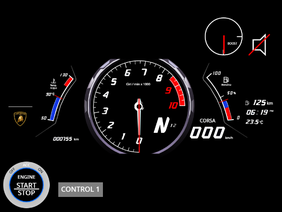 Lamborghini Huracan twin turbo 1200+HP speedometer