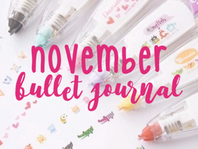 November Bullet Journal Setup + Process