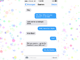 ☾.*✧Blair and Damien text messages☾.*✧