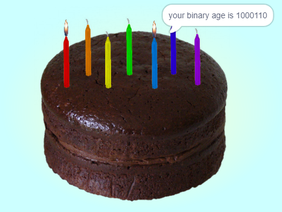 Binary bIrThday cake starter code remix