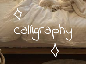 ⤹ calligraphy
