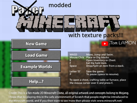 Paper minecraft with texture packs