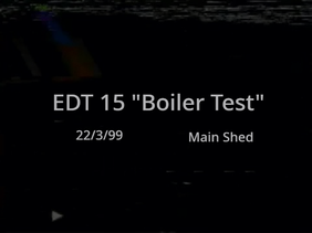 EDT 15 Boiler test